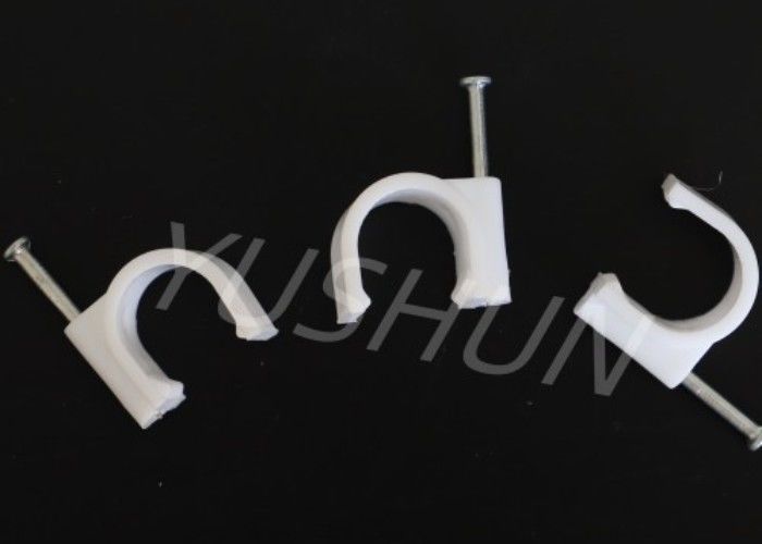 Clips de cabo de plástico de desenho circular ou plano 4mm-25mm para gestão de cabos