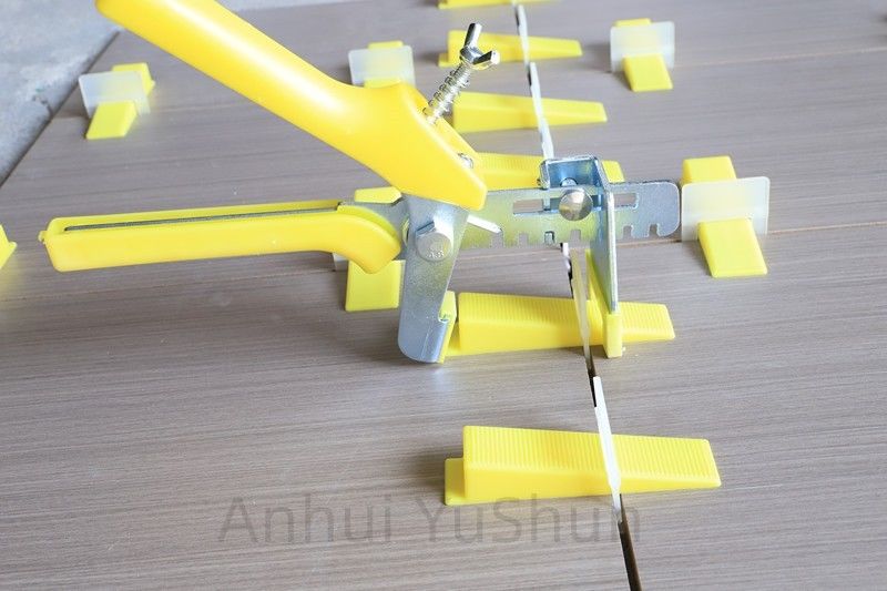Clipes niveladores de ladrilhos de cor vermelha de 2 mm Sistema de nivelamento de ladrilhos Clipes de acessórios para ladrilhos Ferramentas de construção