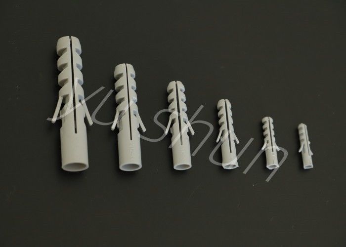 costume 10mm escuro do parafuso de tomada da parede de 7mm Grey Color Asymmetric Expansion Plastic