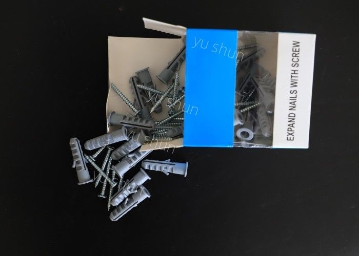 Os PP por atacado muram para obstruir a âncora de nylon plástica forte 8*40 milímetro 100pcs/BagSuitable do agregado familiar plástico do ISO do PE para o painel de fibras