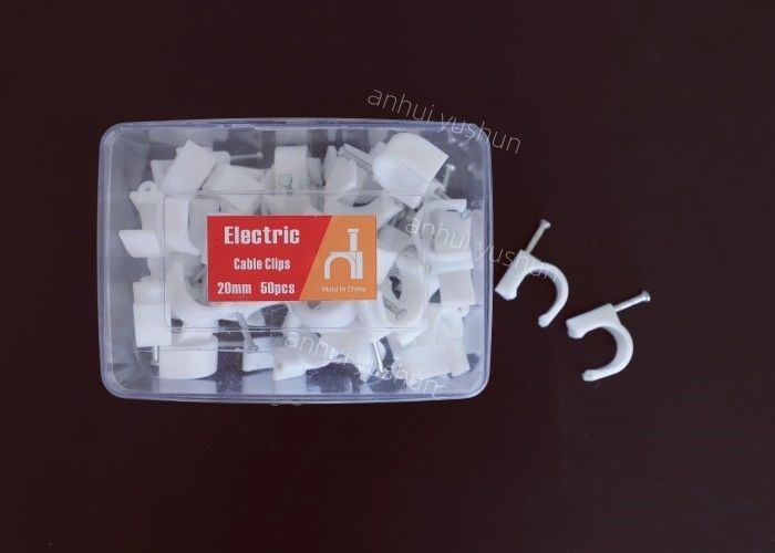 Clips de cabo de plástico de alta durabilidade 4 mm - 25 mm para gestão de cabos interiores / exteriores