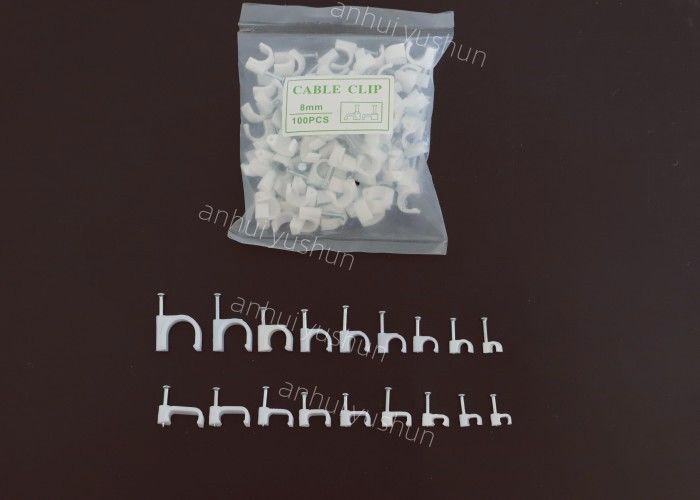 O tipo redondo elétrico círculo material da cor preta branca de China do Pe prega grampos de cabo concretos