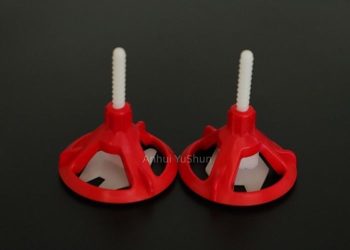 Telha de assoalho de Pom Material Red Spin Doctor que nivela o sistema 2mm para a posição da telha