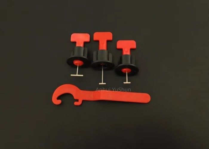 Sistema de nivelamento de ladrilhos de plástico clipes tipo T de 1,5 mm para construção e instalação no piso