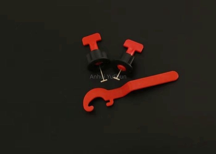 1.5mm Pp pavimentam espaçadores do Leveler da telha para encontrar e deixar emendas para telhar a cor vermelha
