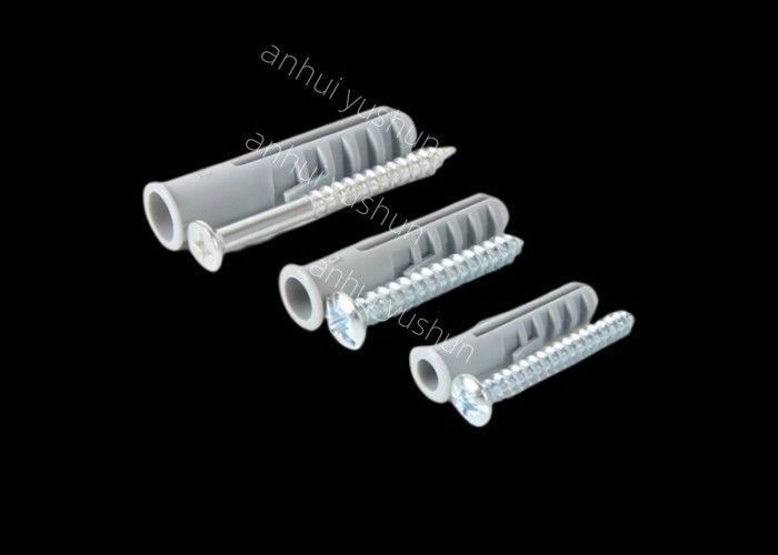 Âncora de parede de plástico cinza PP ou PE 5mm 6mm 7mm 8mm Uso para parede