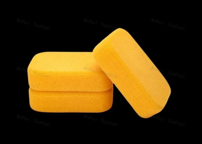Esponja de rejunte de azulejo médio para limpeza e limpeza de esponjas de cor amarela