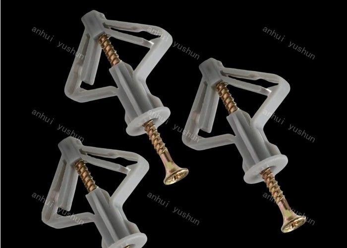 Âncora plástica do Drywall da âncora do parafuso de tomada da parede da borboleta do prendedor de Grey Wall Plug Screw Plastic